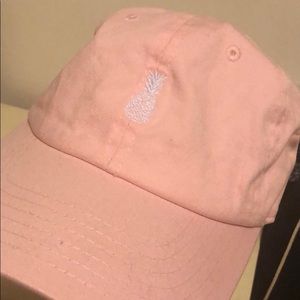 Pink pineapple dad hat